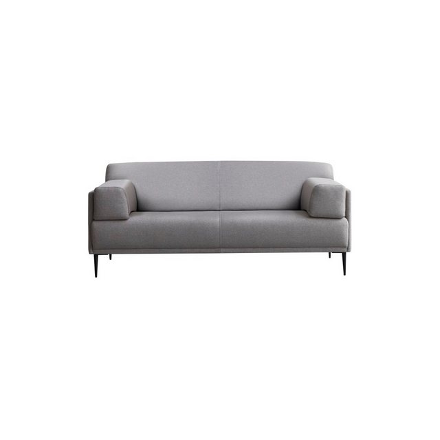 Tikamoon Sofa Finn 3-Sitzer-Sofa mit ?maulwurfsgrau Stoffbezug günstig online kaufen