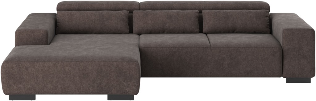 COTTA Ecksofa "Side L-Form, mit Kopfteilverstellung und Zierkissen", option günstig online kaufen