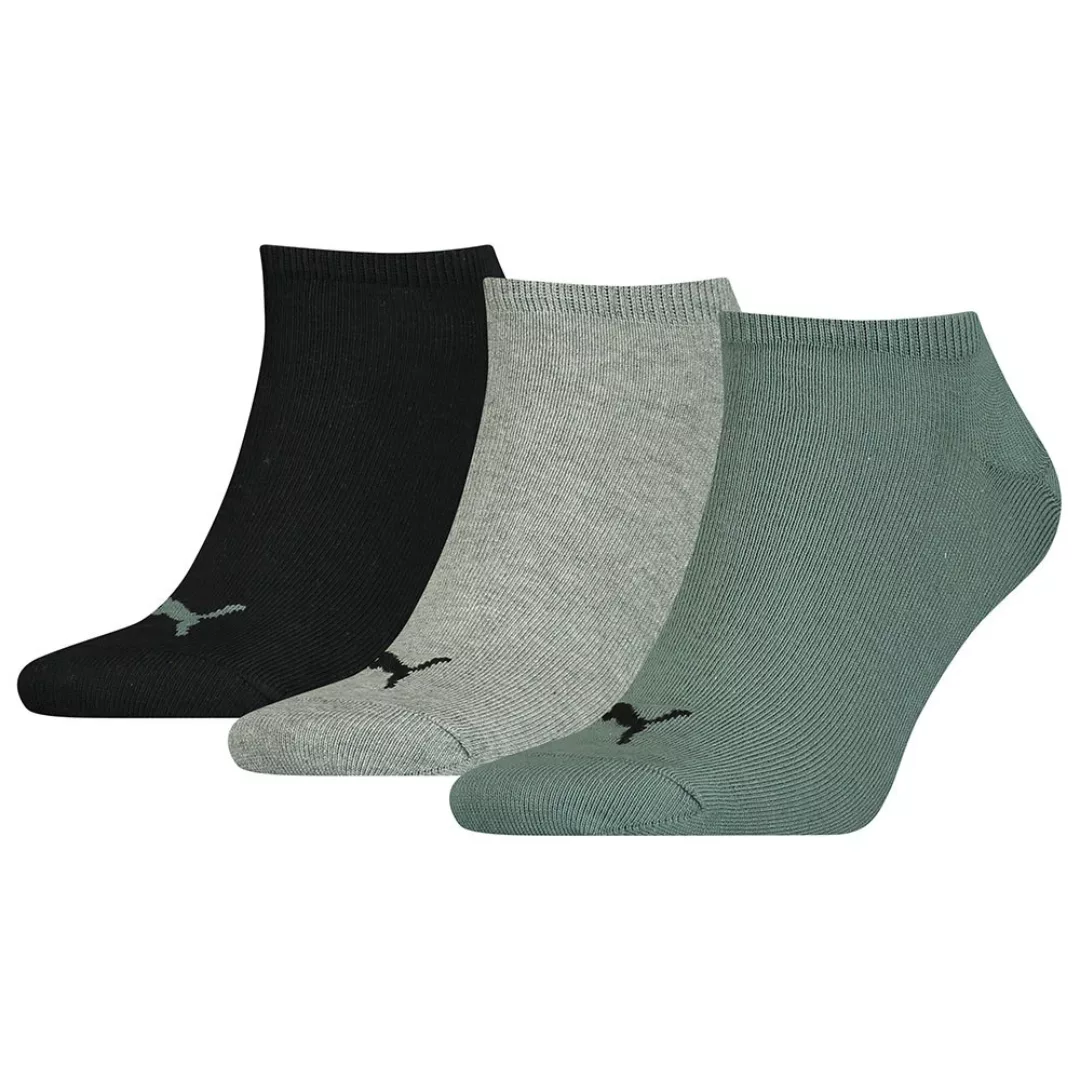 Puma Sneaker Plain Socken 3 Paare EU 43-46 Balsam Green / Grey Mélange / Bl günstig online kaufen
