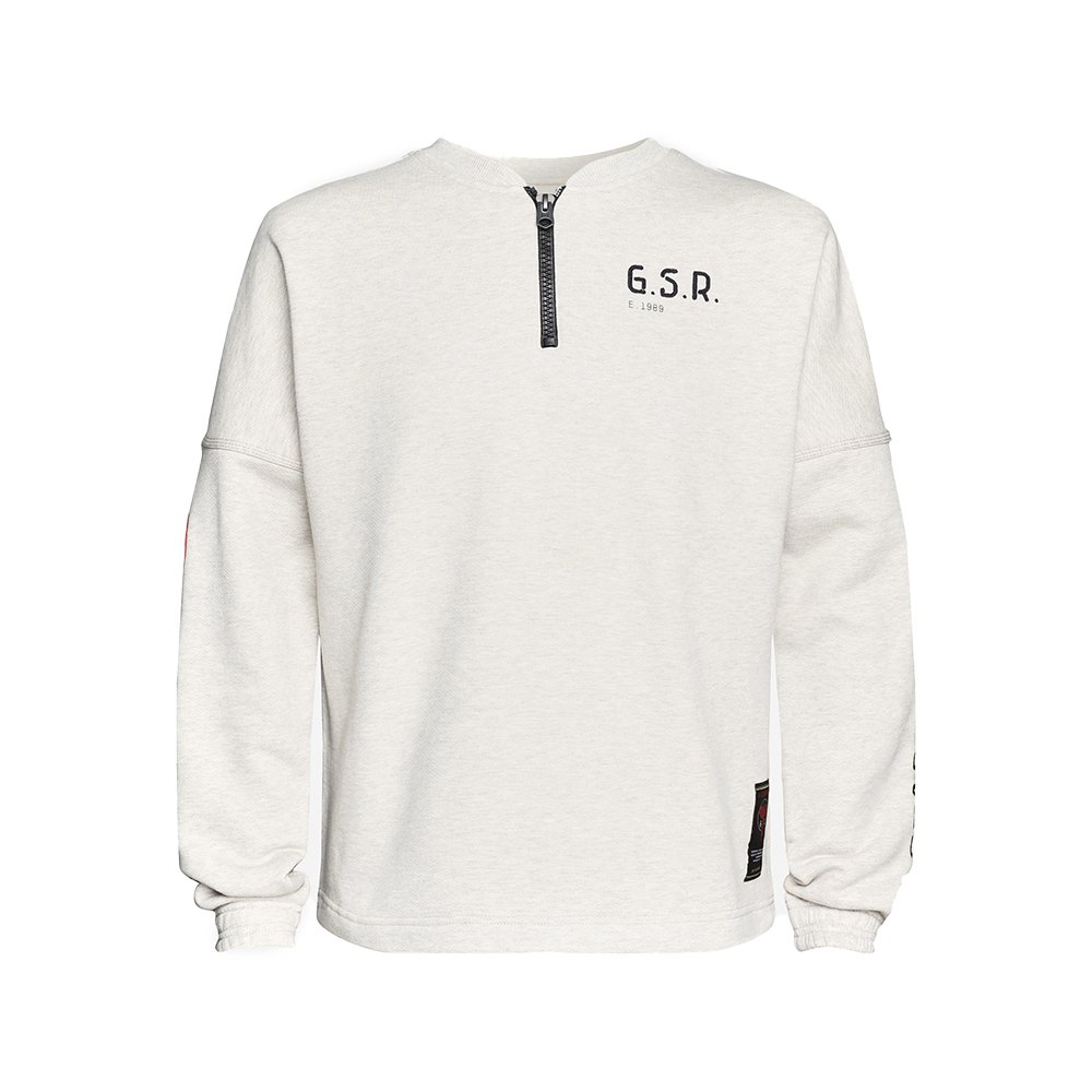 G-star E Sleeve Graphic Sweatshirt S Ecru Heather günstig online kaufen