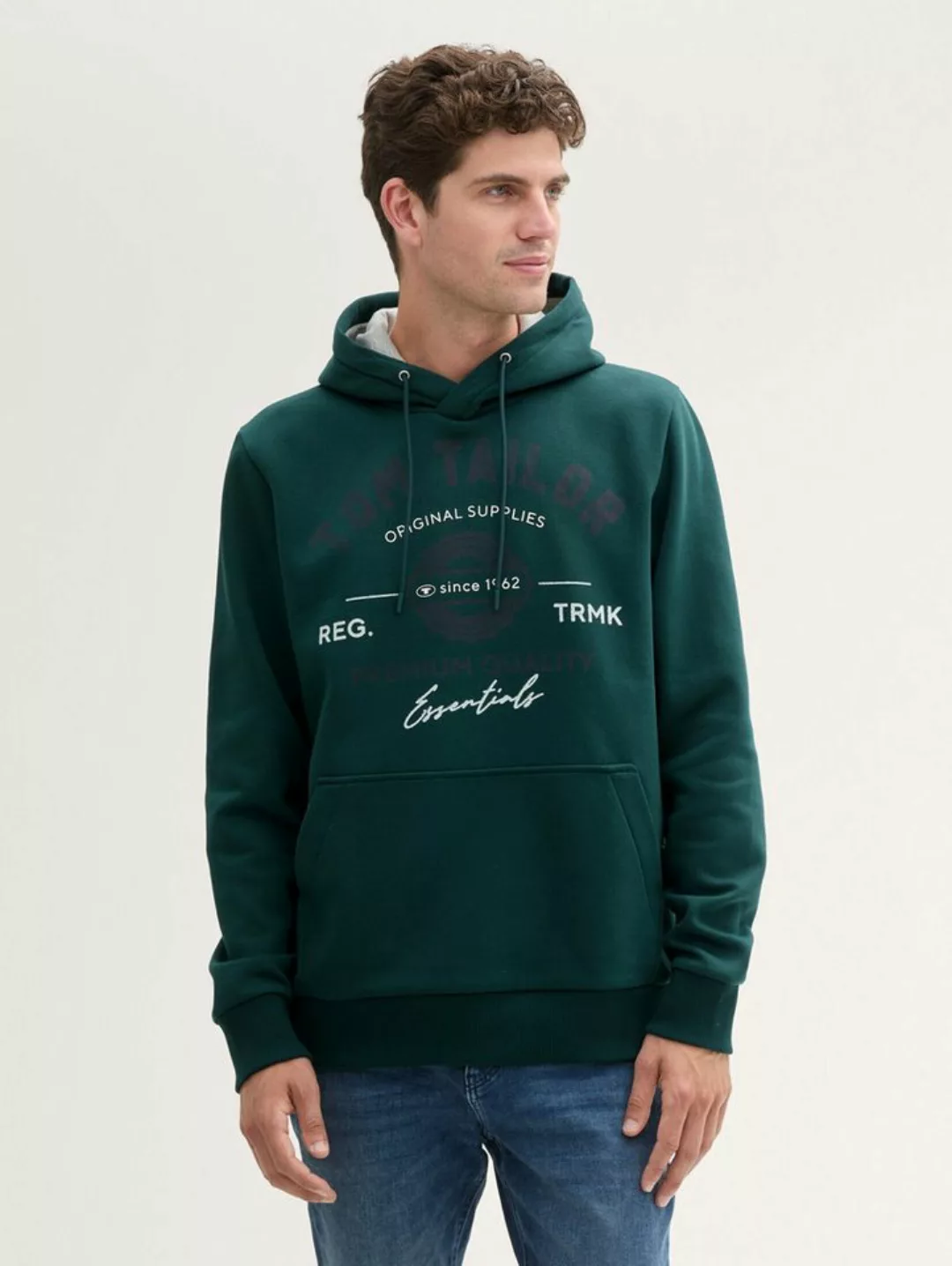 TOM TAILOR Sweatshirt Hoodie mit Logo Print günstig online kaufen