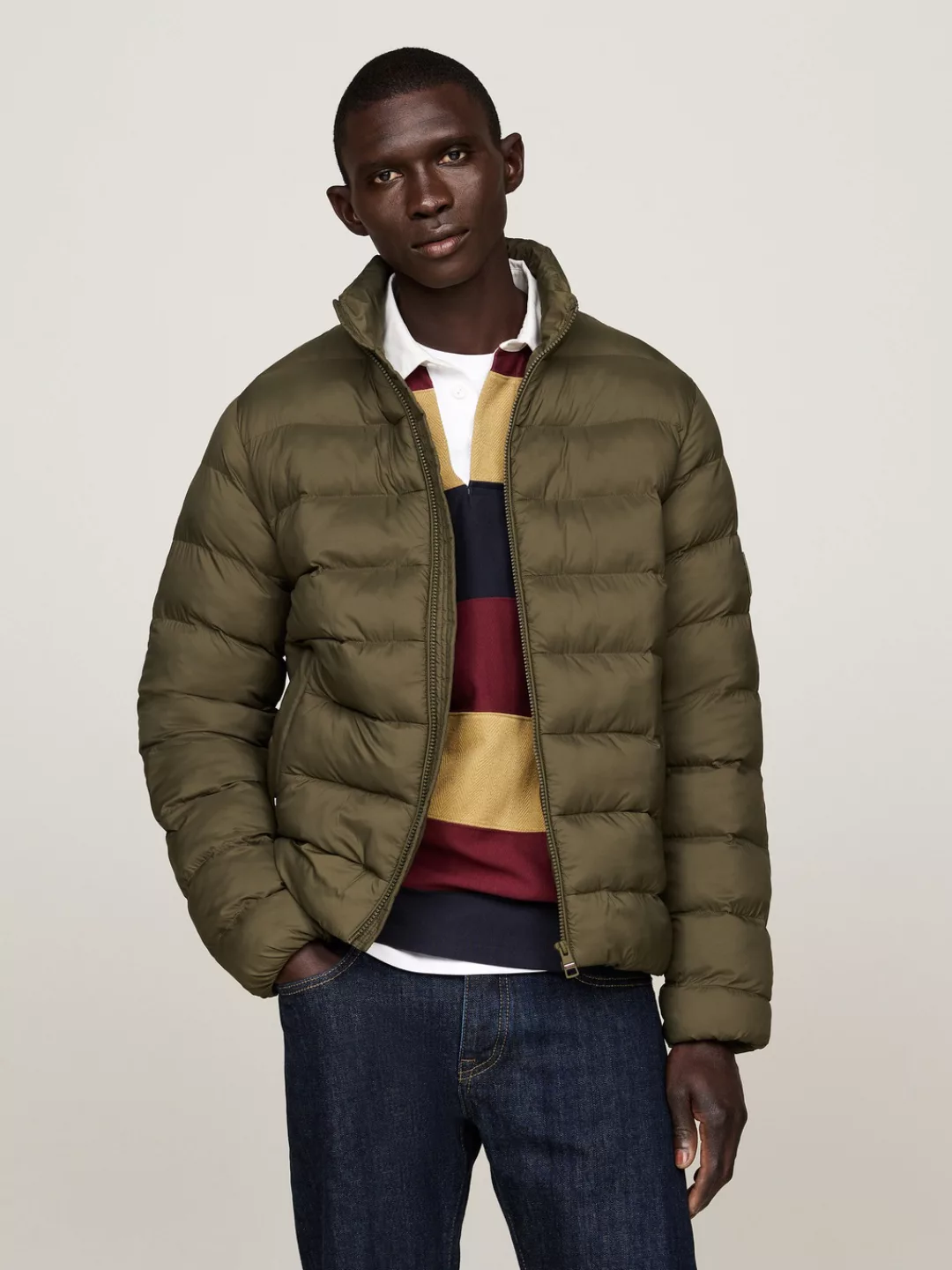 Tommy Hilfiger Steppjacke MID WEIGHT STAND COLLAR JACKET günstig online kaufen