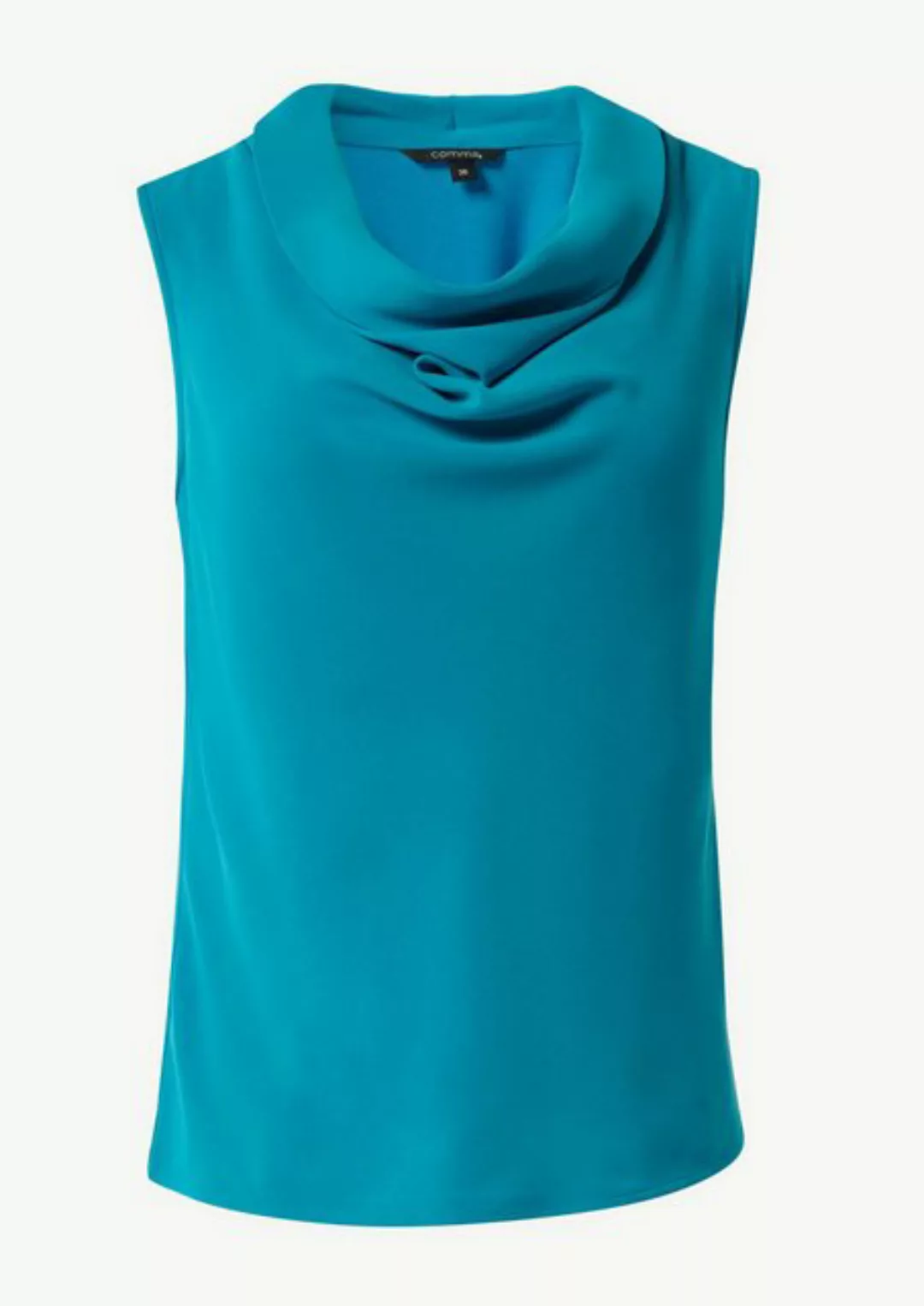 Comma Shirttop T-Shirt mit Wasserfall-Ausschnitt günstig online kaufen