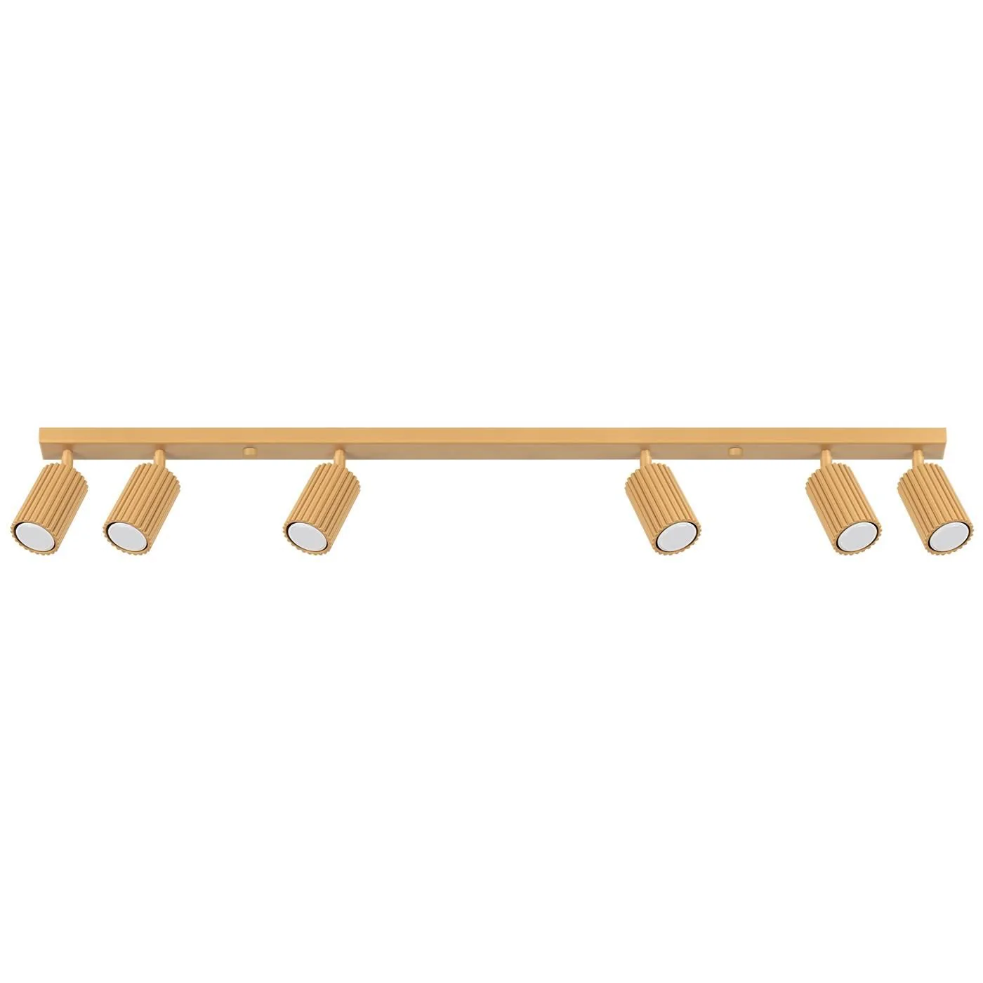 Deckenstrahler Karbon, schwarz, Länge 117 cm, Alu, 6-flg. günstig online kaufen