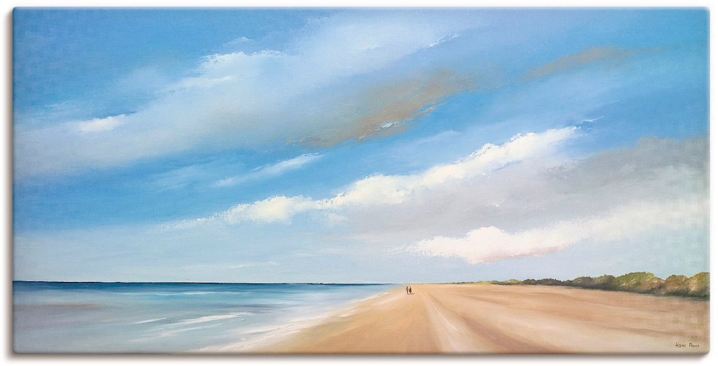 Artland Wandbild "Am Strand entlang III", Strand, (1 St.), als Leinwandbild günstig online kaufen