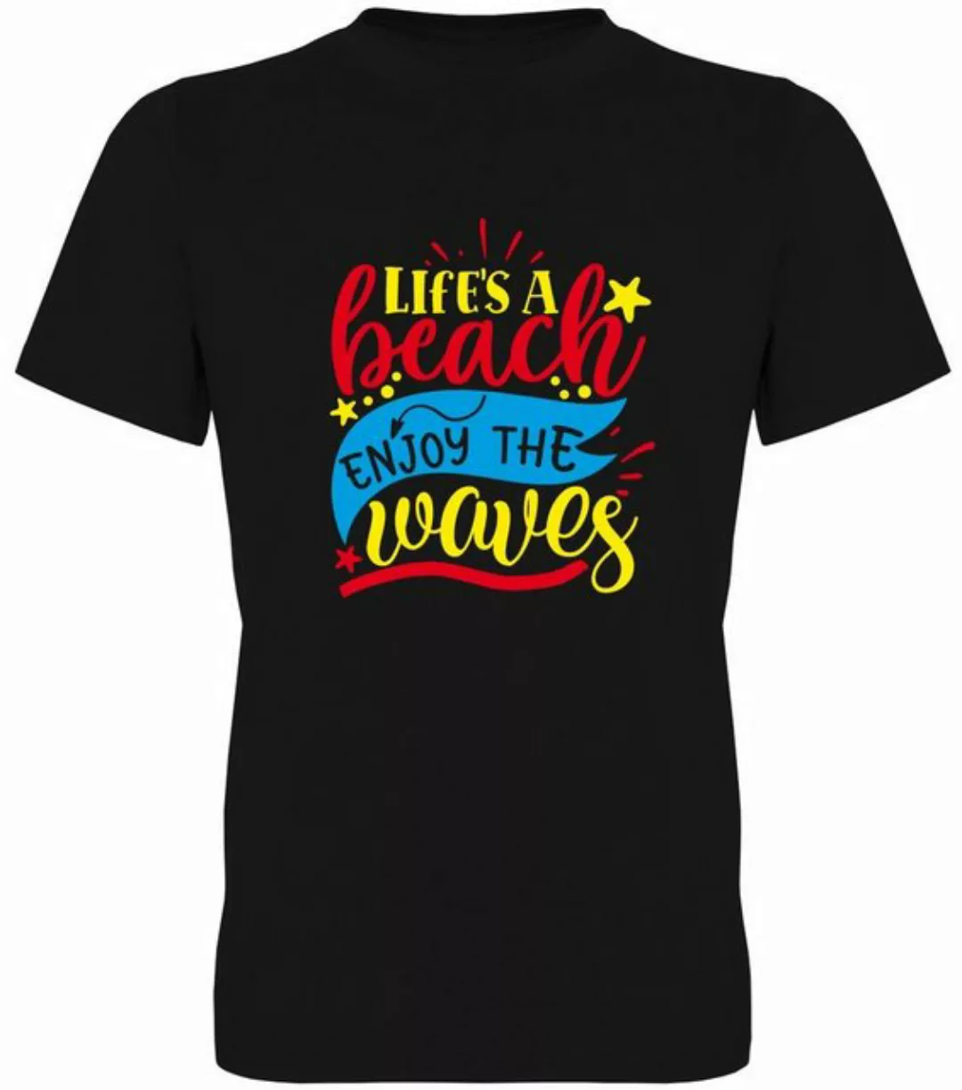 G-graphics T-Shirt Life´s a Beach, enjoy the Waves Herren T-Shirt, mit Fron günstig online kaufen