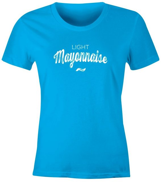MoonWorks Print-Shirt Damen T-Shirt Light Mayonnaise Fasching Karneval Kost günstig online kaufen