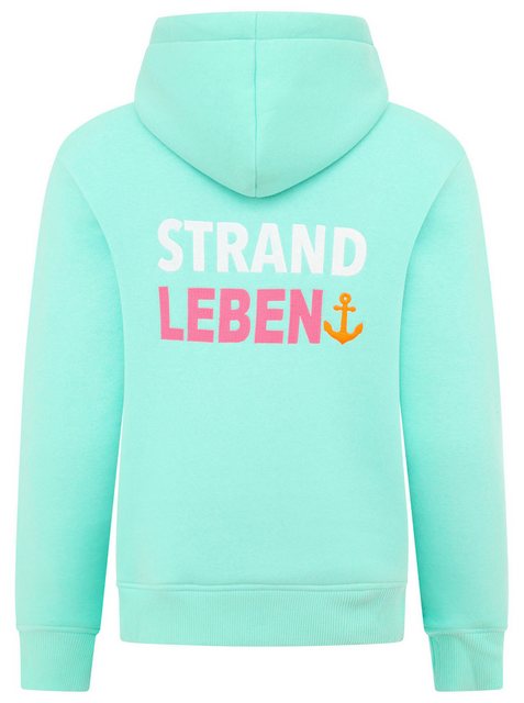 Zwillingsherz Hoodie ""Meine Heimat"", mit aufgesticktem "Strand"-Schriftzu günstig online kaufen