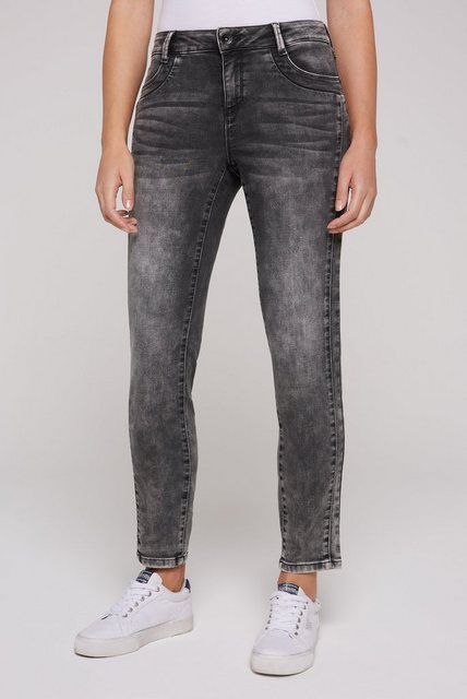 SOCCX Regular-fit-Jeans, mit verkürztem Bein günstig online kaufen