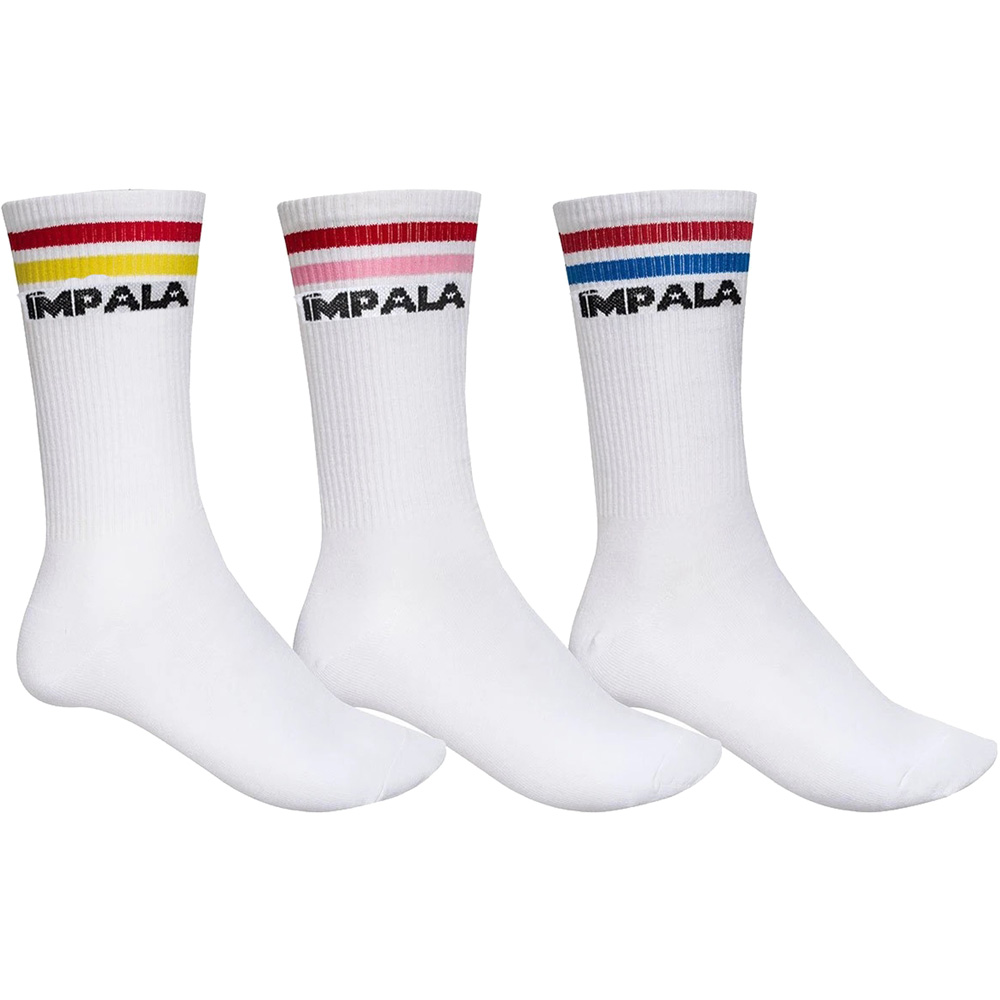 Impala Stripe Sock 3 Pack White günstig online kaufen