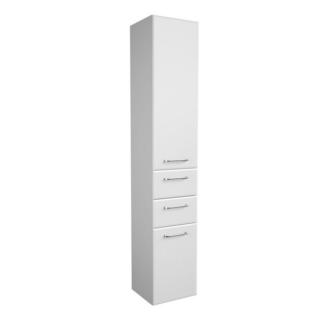 Lomadox Hochschrank QUEBEC-66 Hochschrank Badezimmer in weiß Hochglanz, B/H günstig online kaufen