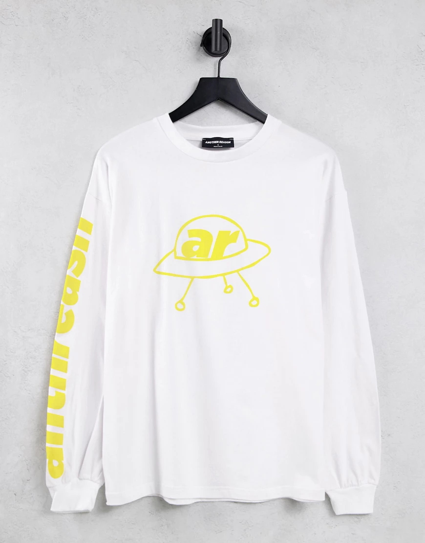 Another Reason – Saturn – Langärmliges Shirt in Weiß günstig online kaufen
