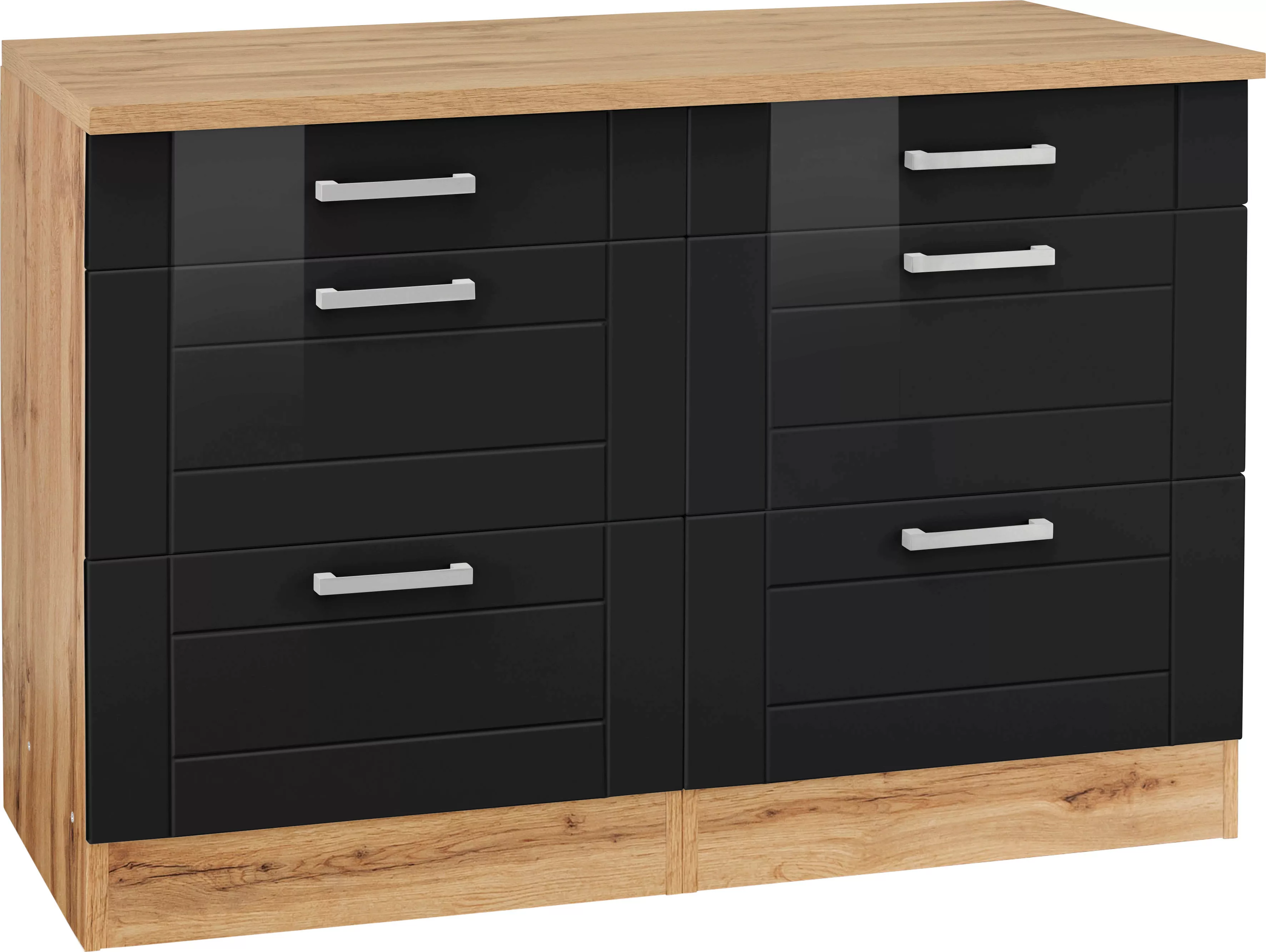 HELD MÖBEL Unterschrank "Tinnum", 120 cm breit, Metallgriffe, MDF Fronten, günstig online kaufen