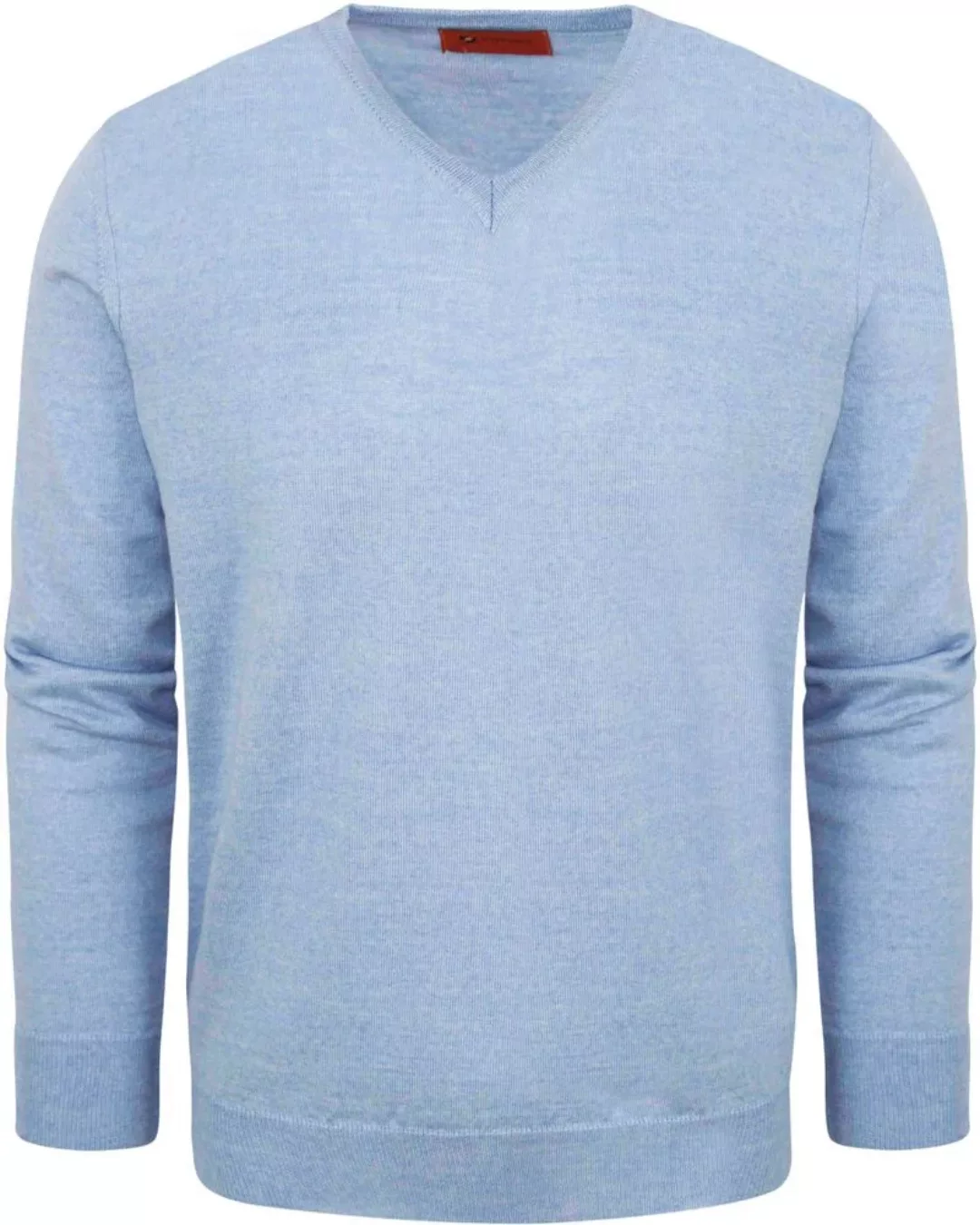 Suitable Pullover V-Ausschnitt Wolle Hellblau - Größe XL günstig online kaufen