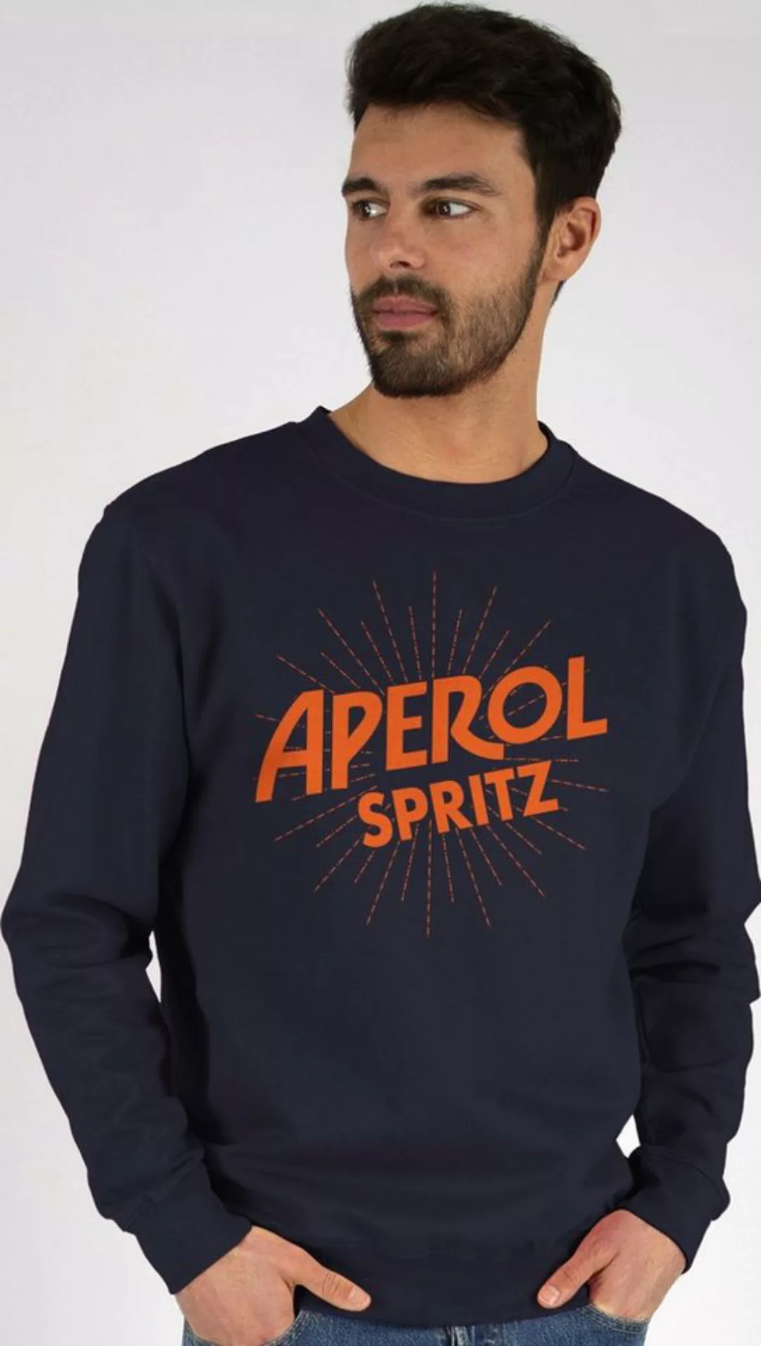 Shirtracer Sweatshirt Aperol Spritz Kostüm I Karneval Kostüm Aperol Spritz günstig online kaufen