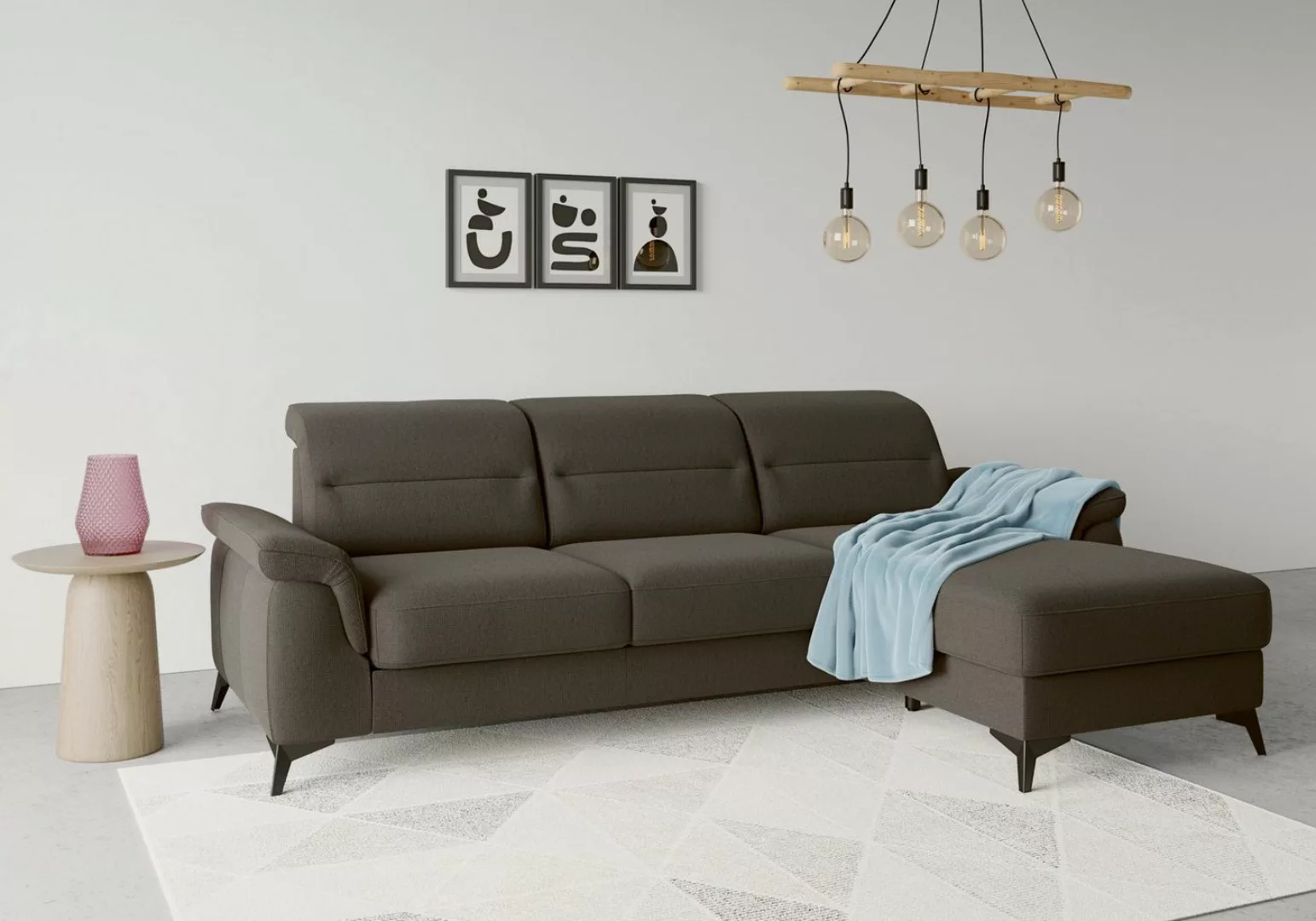 sit&more Ecksofa Sinatra L-Form, mit Recamiere, optional mit Kopfteilverste günstig online kaufen