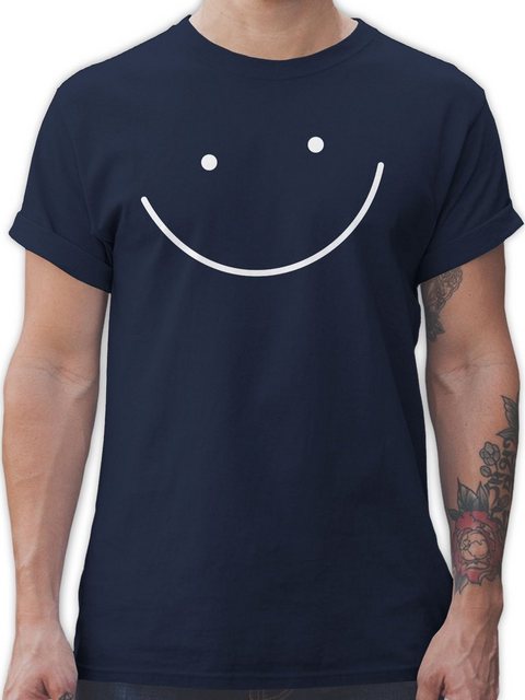 Shirtracer T-Shirt Smile Gesicht Sprüche Statement günstig online kaufen