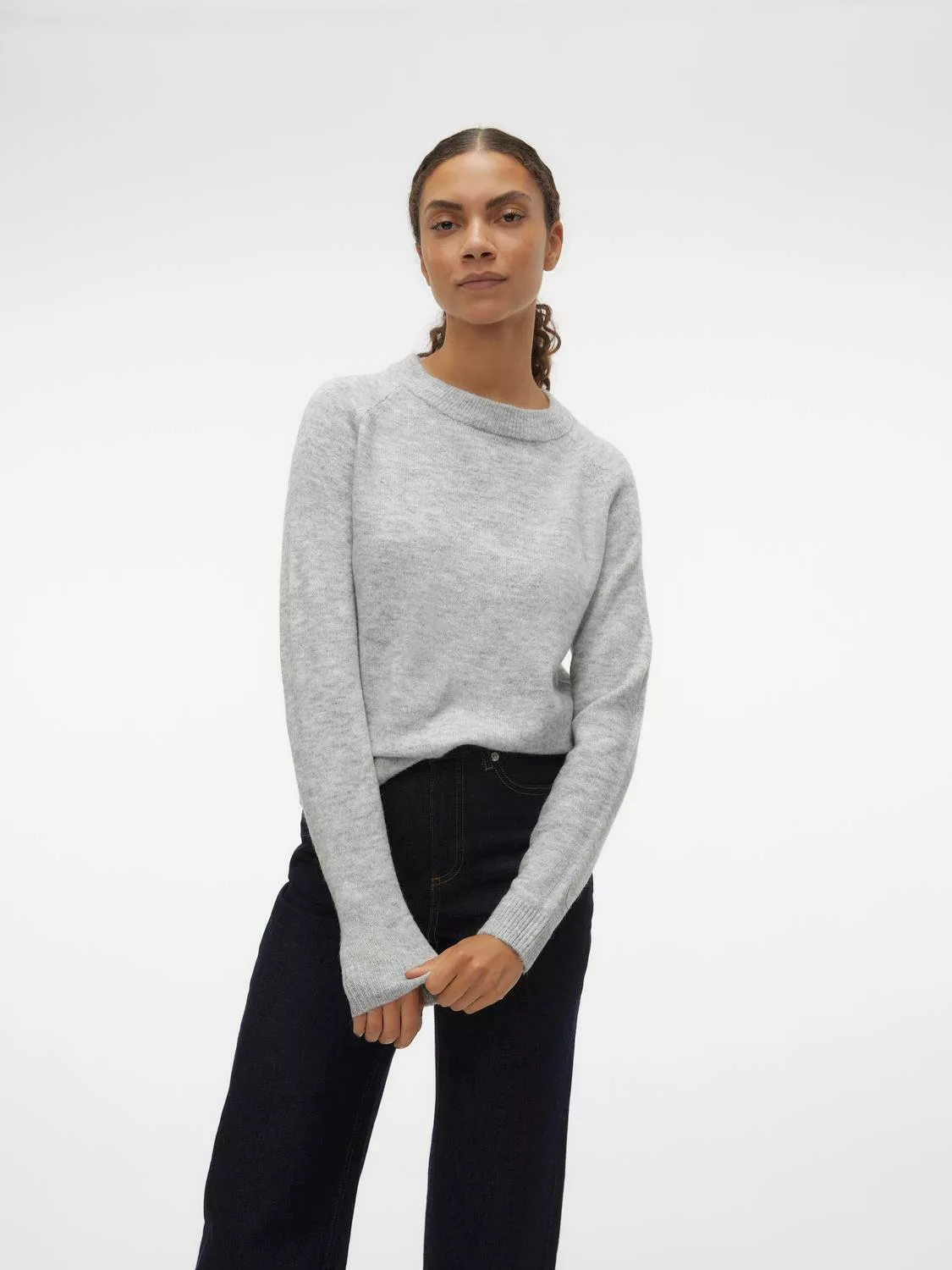 Vero Moda Rundhalspullover VMFILUCA LS O-NECK PULLOVER GA NOOS günstig online kaufen