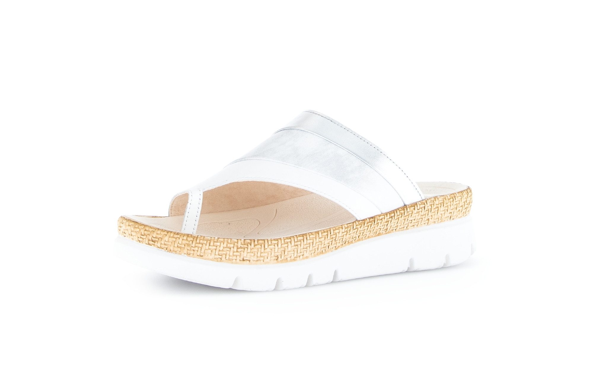Gabor  Clogs Pantoletten weiss/ice/silber 63.722.20 20 günstig online kaufen
