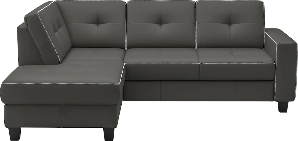 Places of Style Ecksofa "Varese", wahlweise mit Bettfunktion und Bettkasten günstig online kaufen
