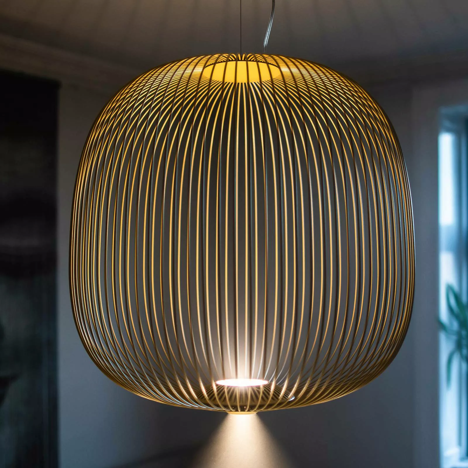 Foscarini MyLight Spokes 2 midi Hängelampe gold günstig online kaufen