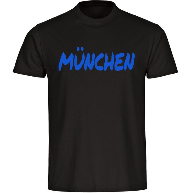 multifanshop T-Shirt Herren München blau - Textmarker - Männer günstig online kaufen