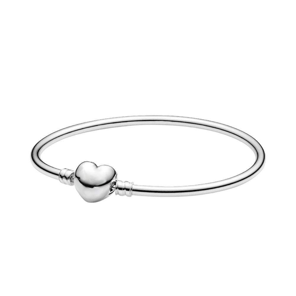 PANDACHARMS Charm-Armband Armreif mit Herzverschluss, 925er günstig online kaufen