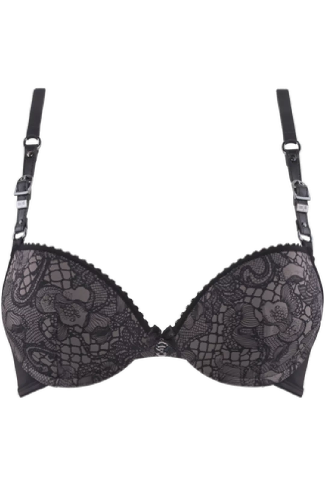 Lioness Of Brittany Push Up Bh | Wired Padded Black And Stone günstig online kaufen