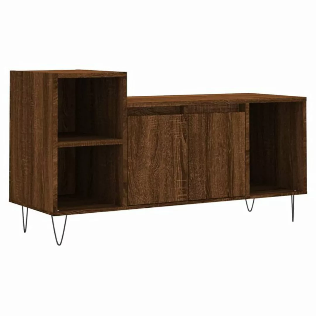 vidaXL TV-Schrank TV-Schrank Braun Eichen-Optik 100x35x55 cm Holzwerkstoff günstig online kaufen