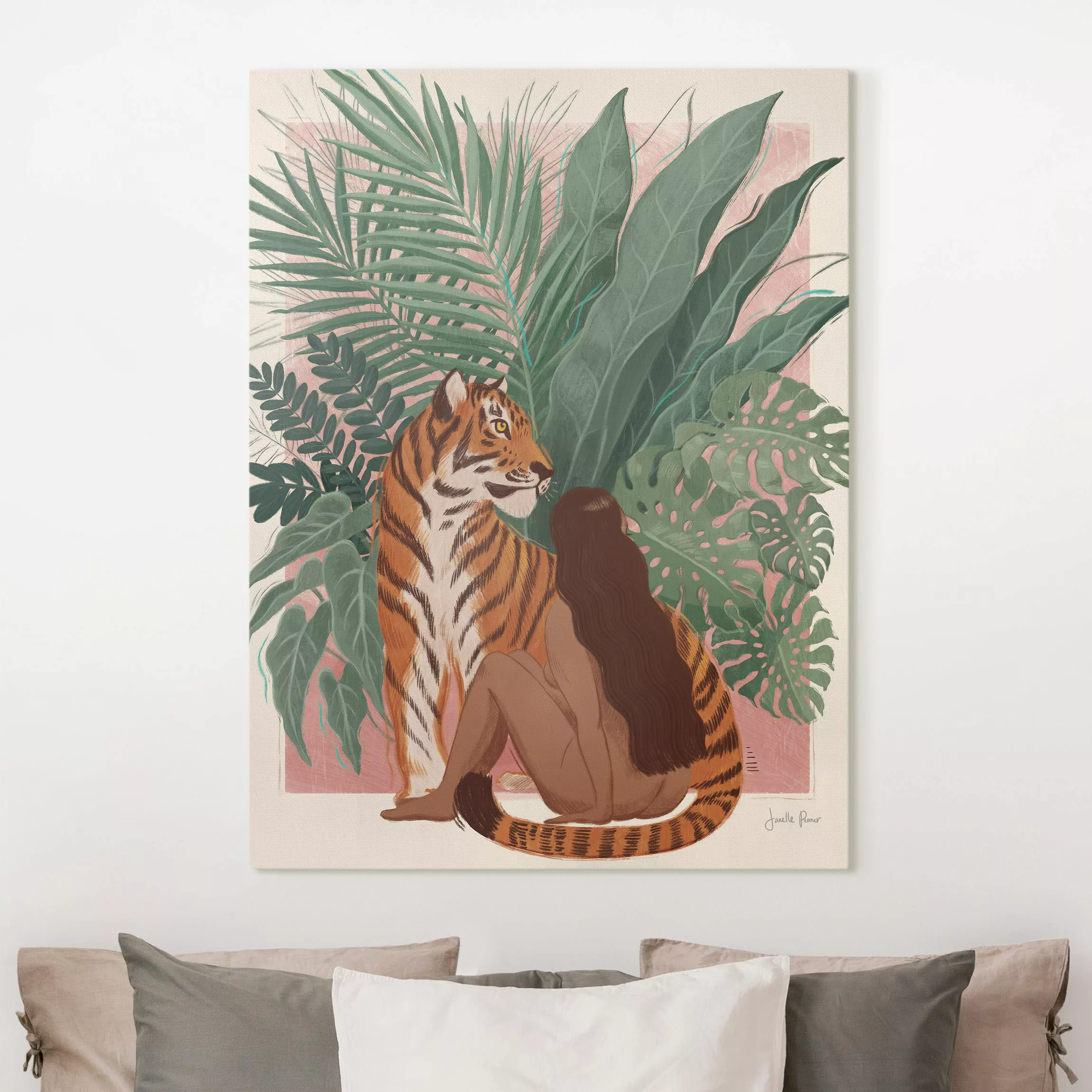 Leinwandbild Majestätische Wildkatzen II günstig online kaufen