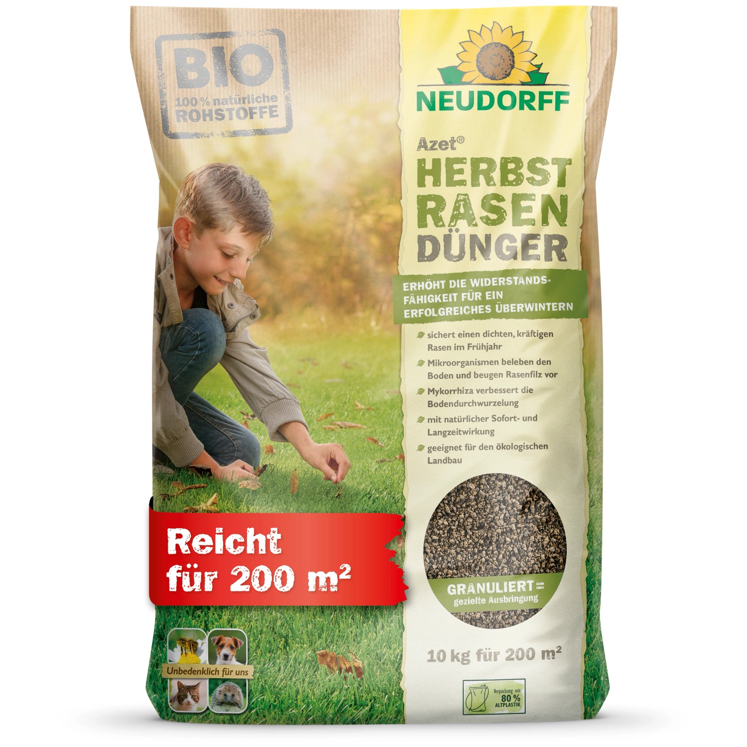 Neudorff Azet Herbst-Rasendünger 10 kg günstig online kaufen