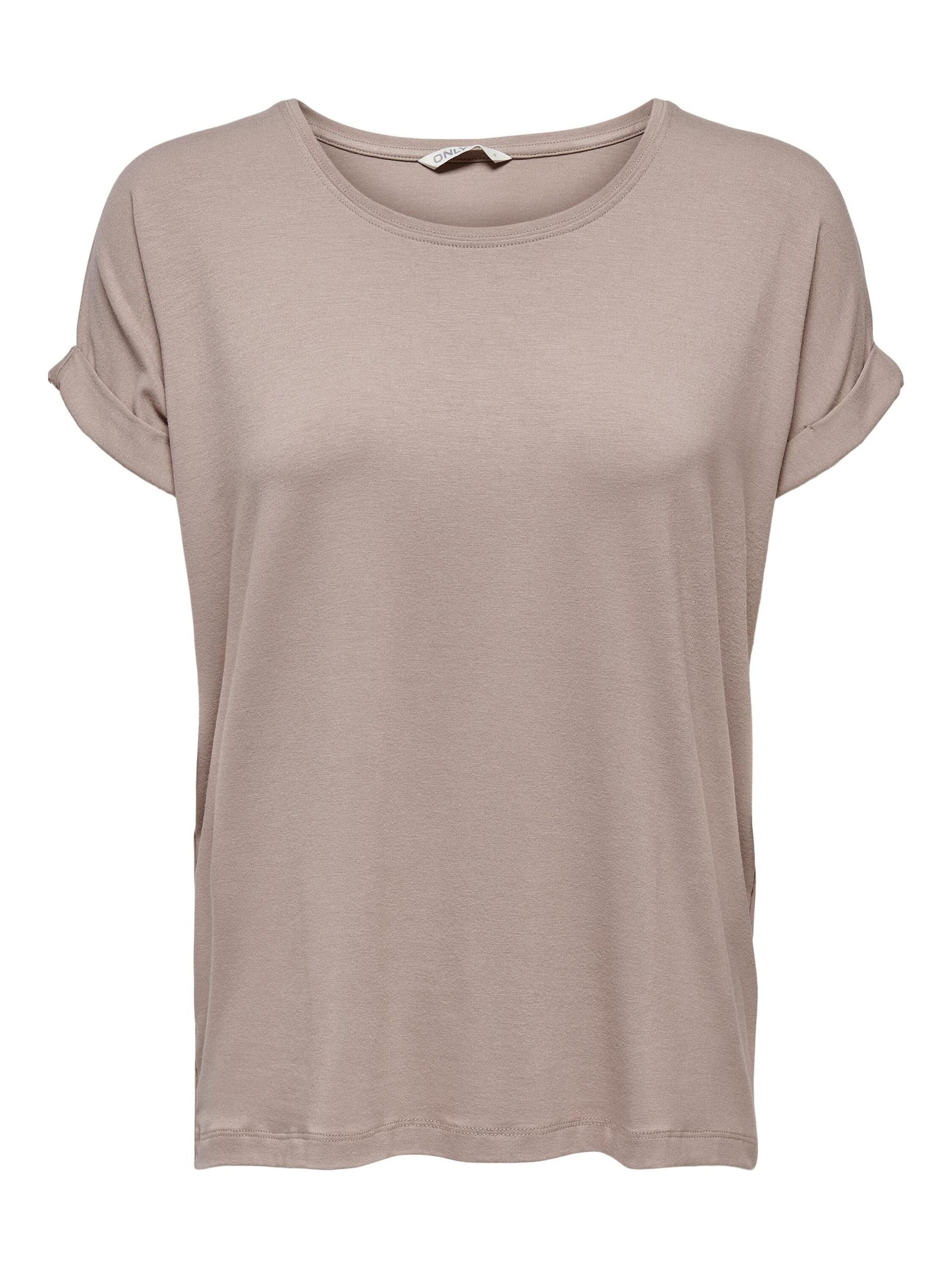 ONLY T-Shirt Einfarbiges Rundhals Kurzarm Oberteil günstig online kaufen