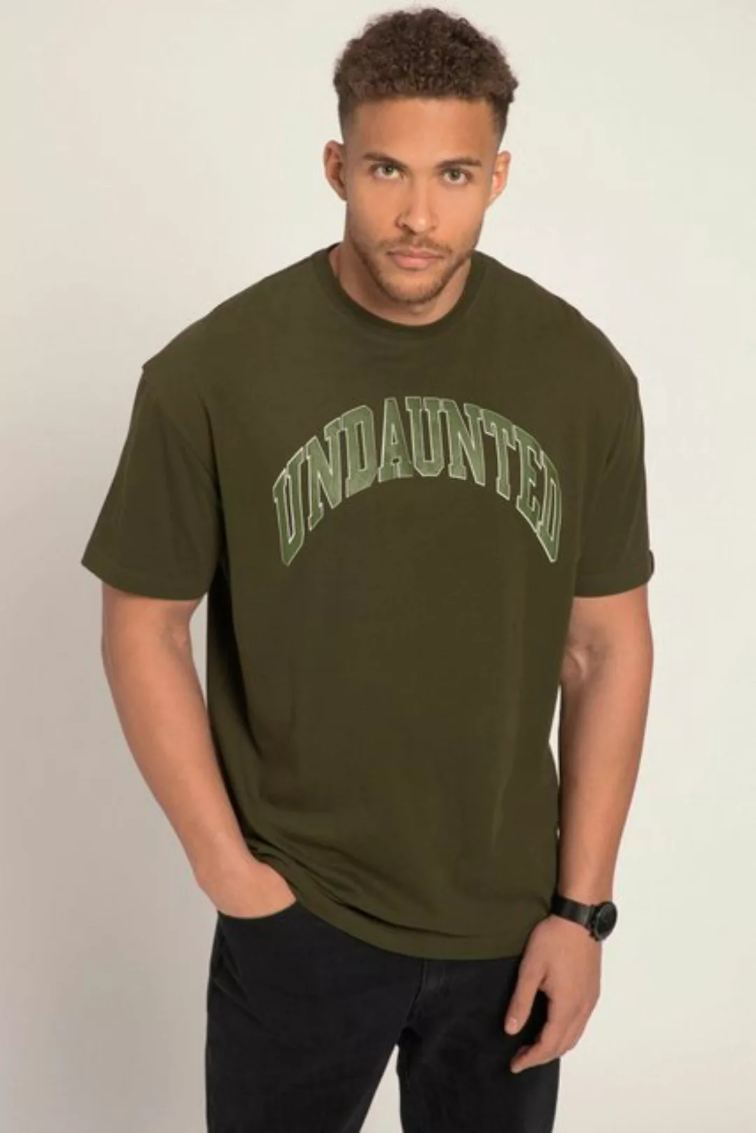 STHUGE T-Shirt STHUGE T-Shirt Halbarm oversized College-Print günstig online kaufen