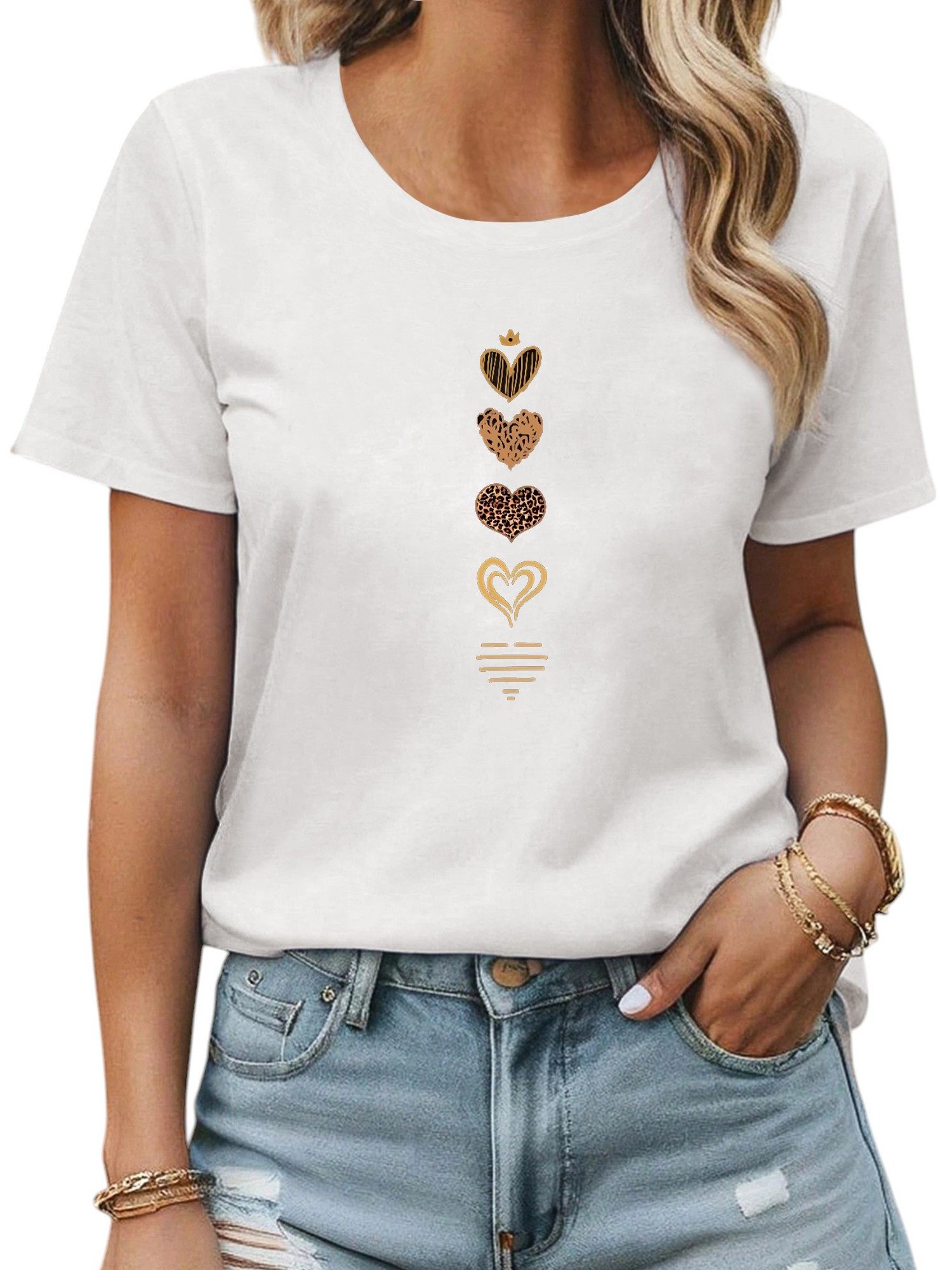 PYL Kurzarmbluse Damen Bequemes Sommer Kurzarmbluse günstig online kaufen