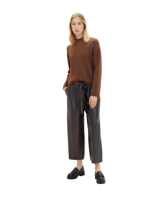 TOM TAILOR Caprijeans Culotte aus Kunstleder günstig online kaufen