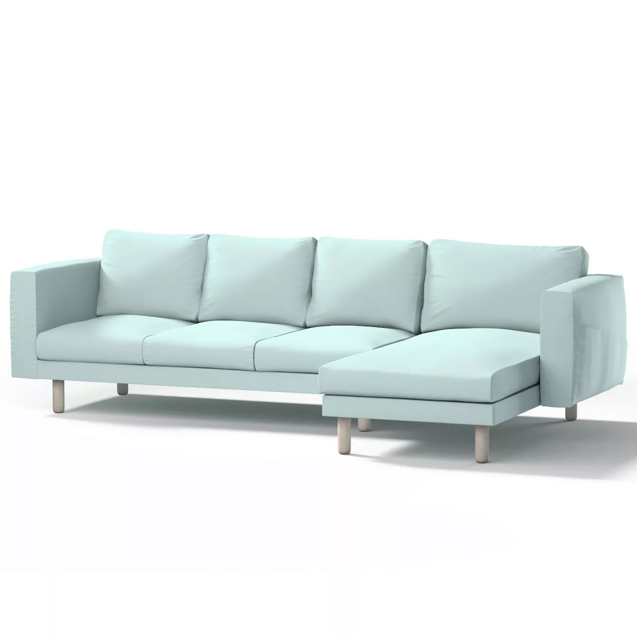 Bezug für Norsborg 4-Sitzer Sofa mit Recamiere, hellblau, Norsborg Bezug fü günstig online kaufen