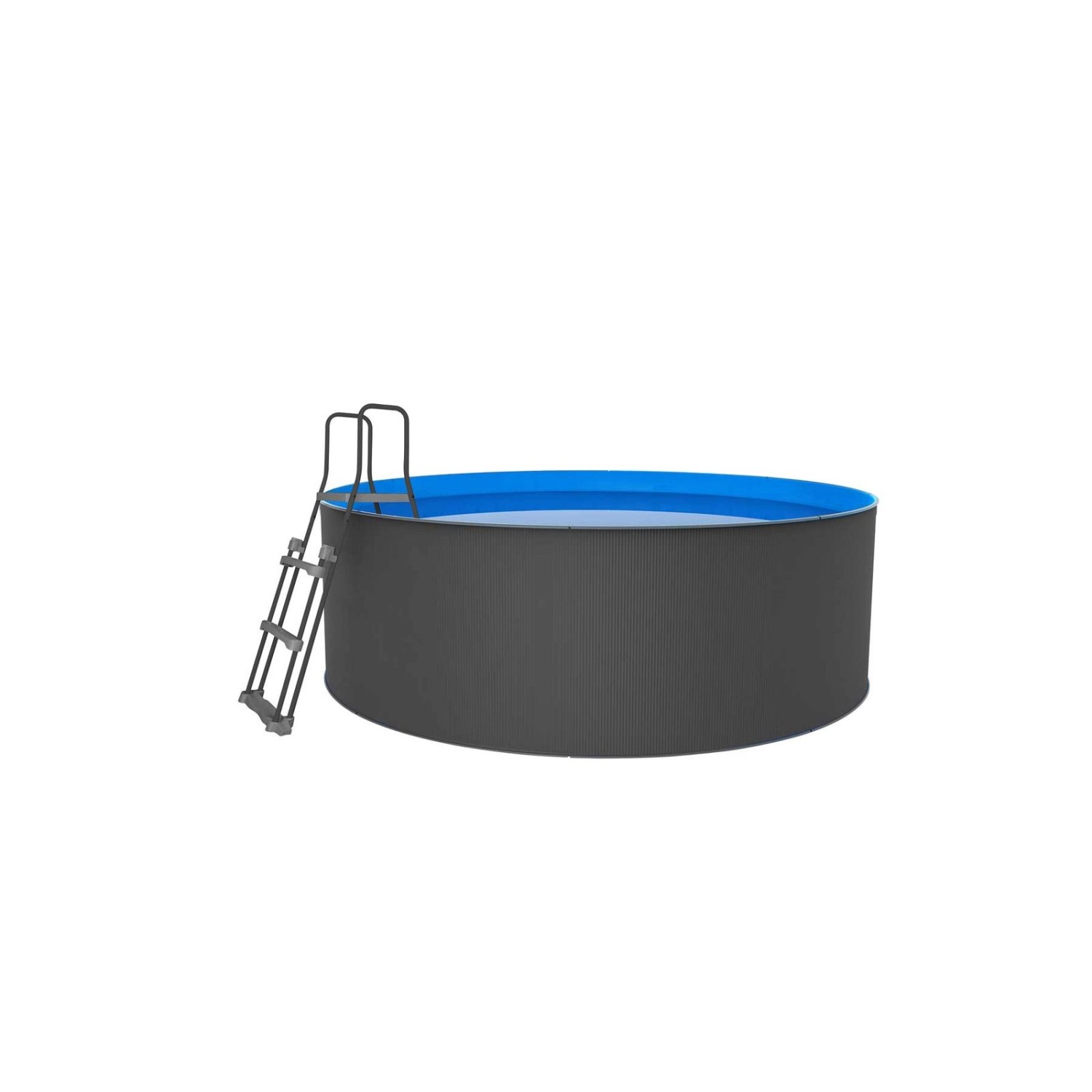 Swim&Fun Santorini Family Aufstellpool Rund Ø 350 x 90 cm Weiß Familienpool günstig online kaufen