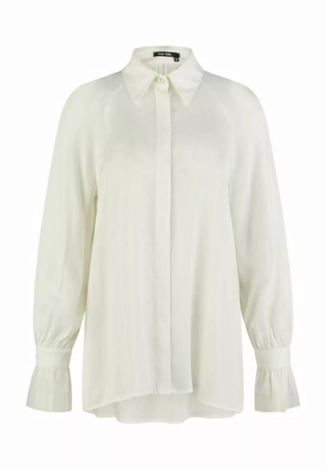 MARC AUREL Blusenshirt Satin-Bluse mit Tüllmanschetten 51000 günstig online kaufen