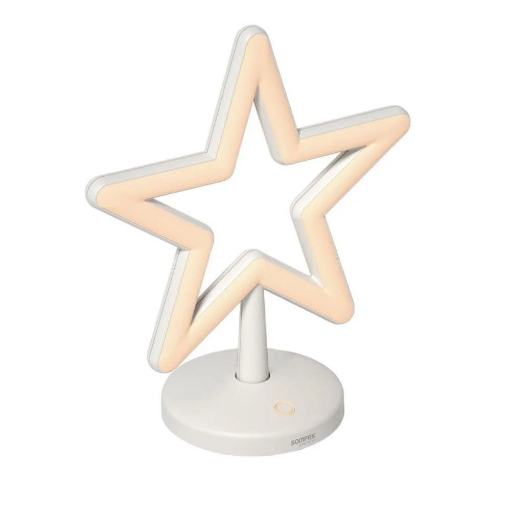 LED Akku Tischleuchte Star in Weiß 2,6W 100lm günstig online kaufen