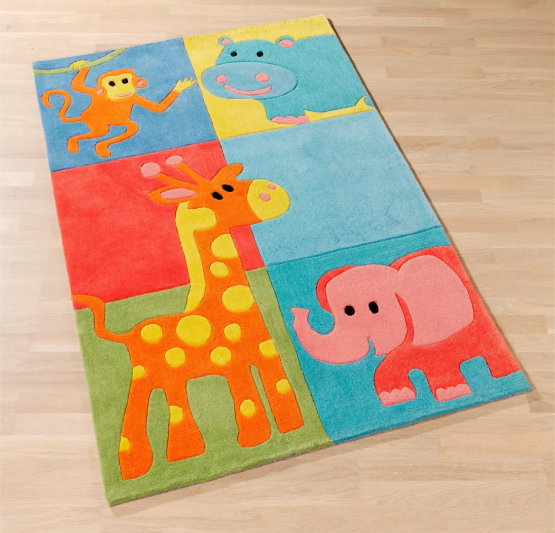 Böing Carpet Kinderteppich »Kids 1365«, rechteckig, Konturenschnitt, Kinder günstig online kaufen