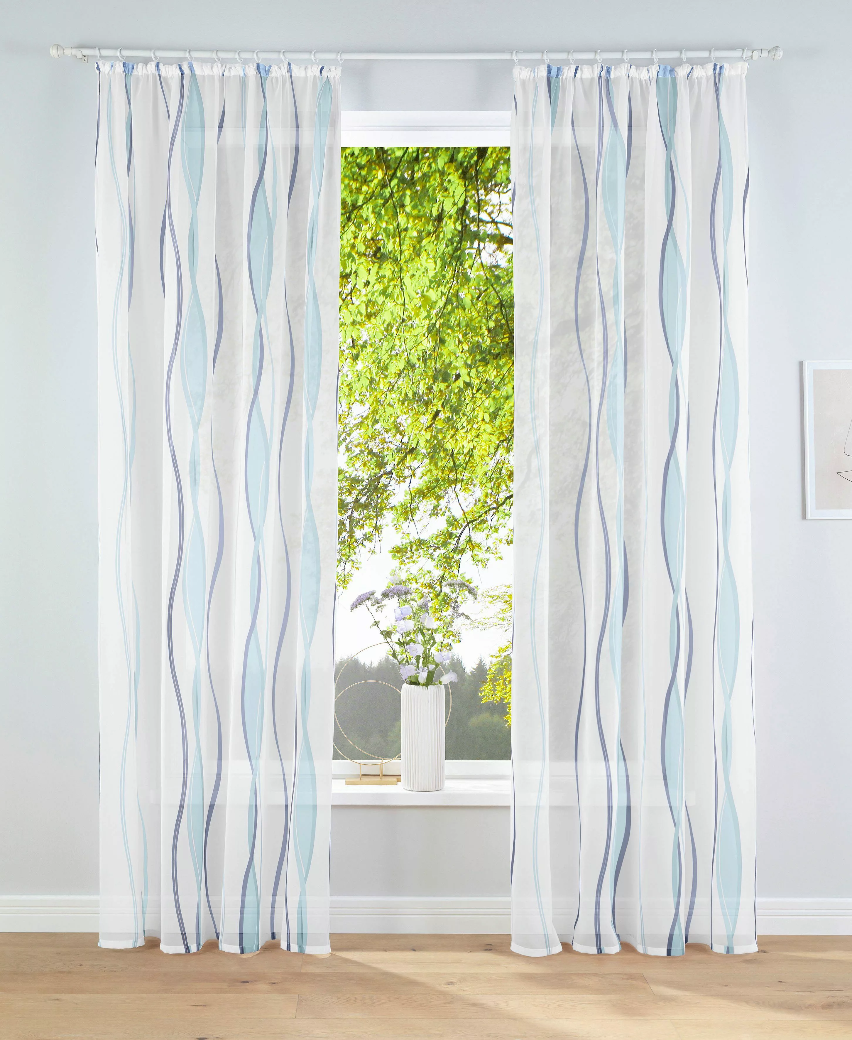 my home Gardine Dimona, Kräuselband (2 günstig online kaufen
