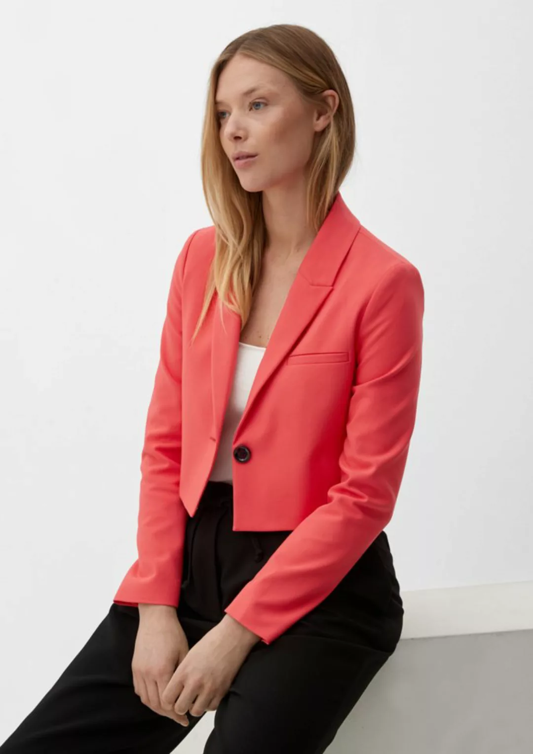 s.Oliver BLACK LABEL Jackenblazer Verkürzter Blazer günstig online kaufen