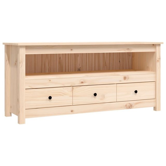 furnicato TV-Schrank 114x35x52 cm Massivholz Kiefer günstig online kaufen