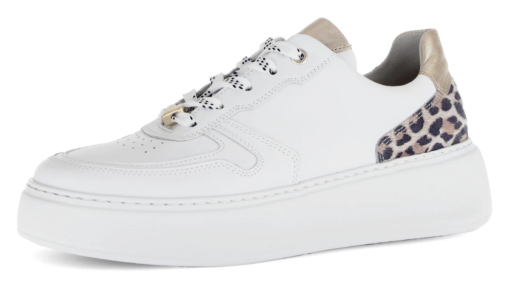 Gabor Plateausneaker "FLORENZ", Freizeitschuh, Halbschuh, Schnürer, Kontras günstig online kaufen