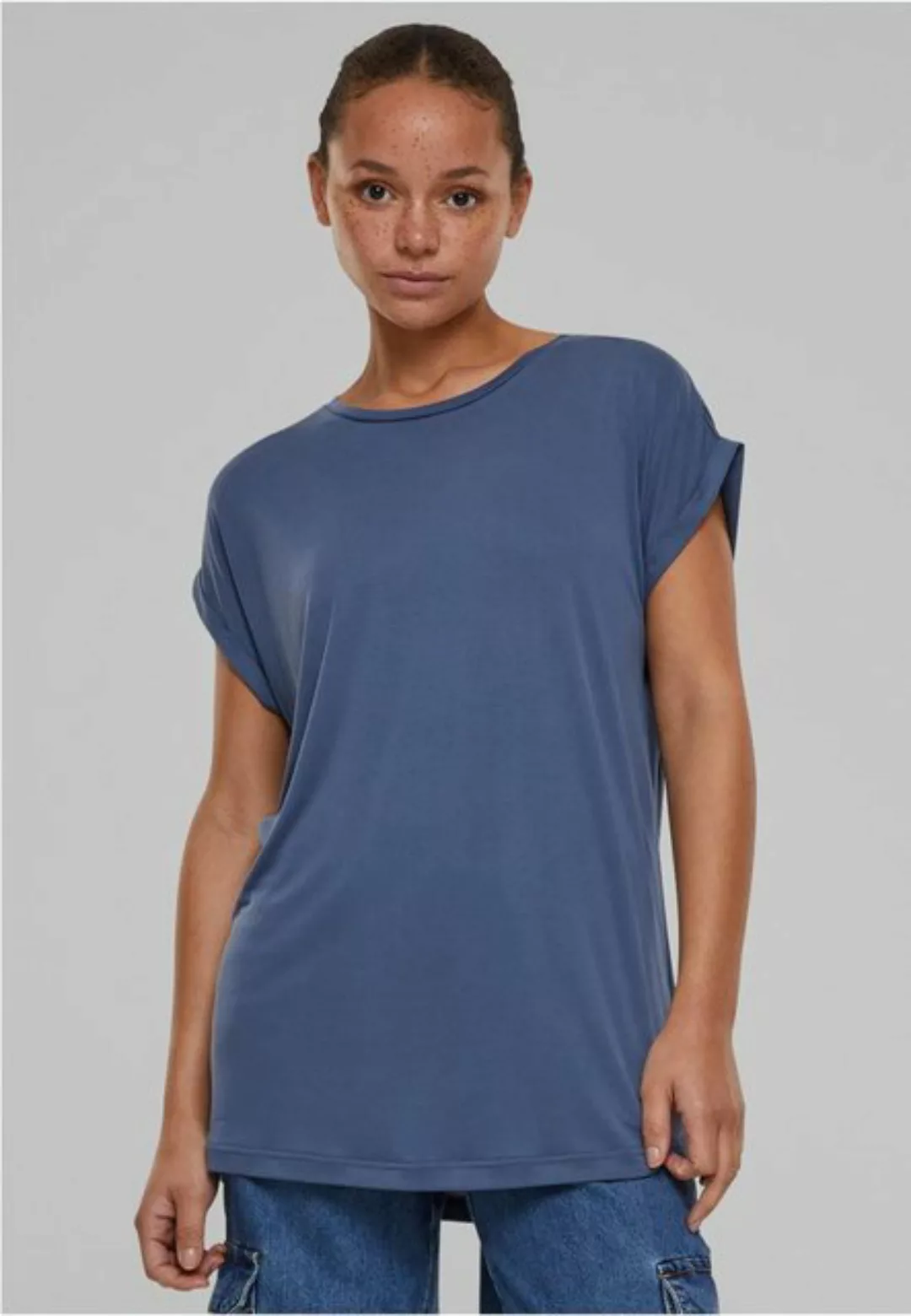 URBAN CLASSICS T-Shirt Ladies Modal Extended Shoulder Tee günstig online kaufen