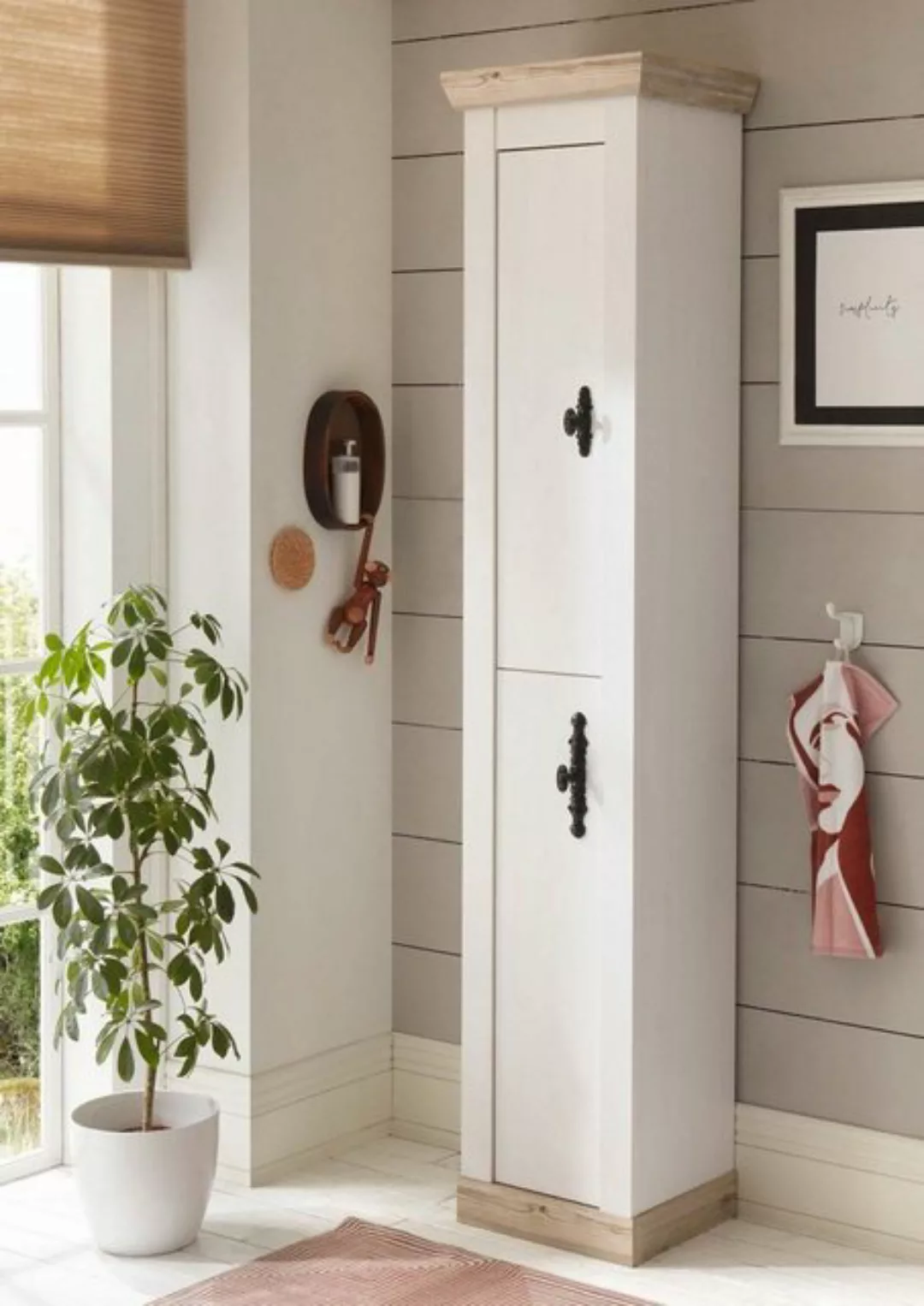 Möbel Stellbrink Badezimmerspiegelschrank Florenz Stauraumschrank 200cm günstig online kaufen