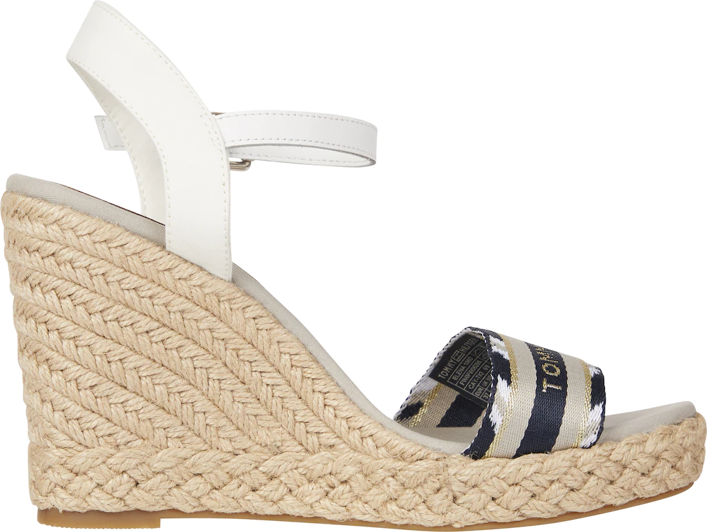 Tommy Hilfiger High-Heel-Sandalette "CORPORATE WEBBING HIGH WEDGE", mit Log günstig online kaufen