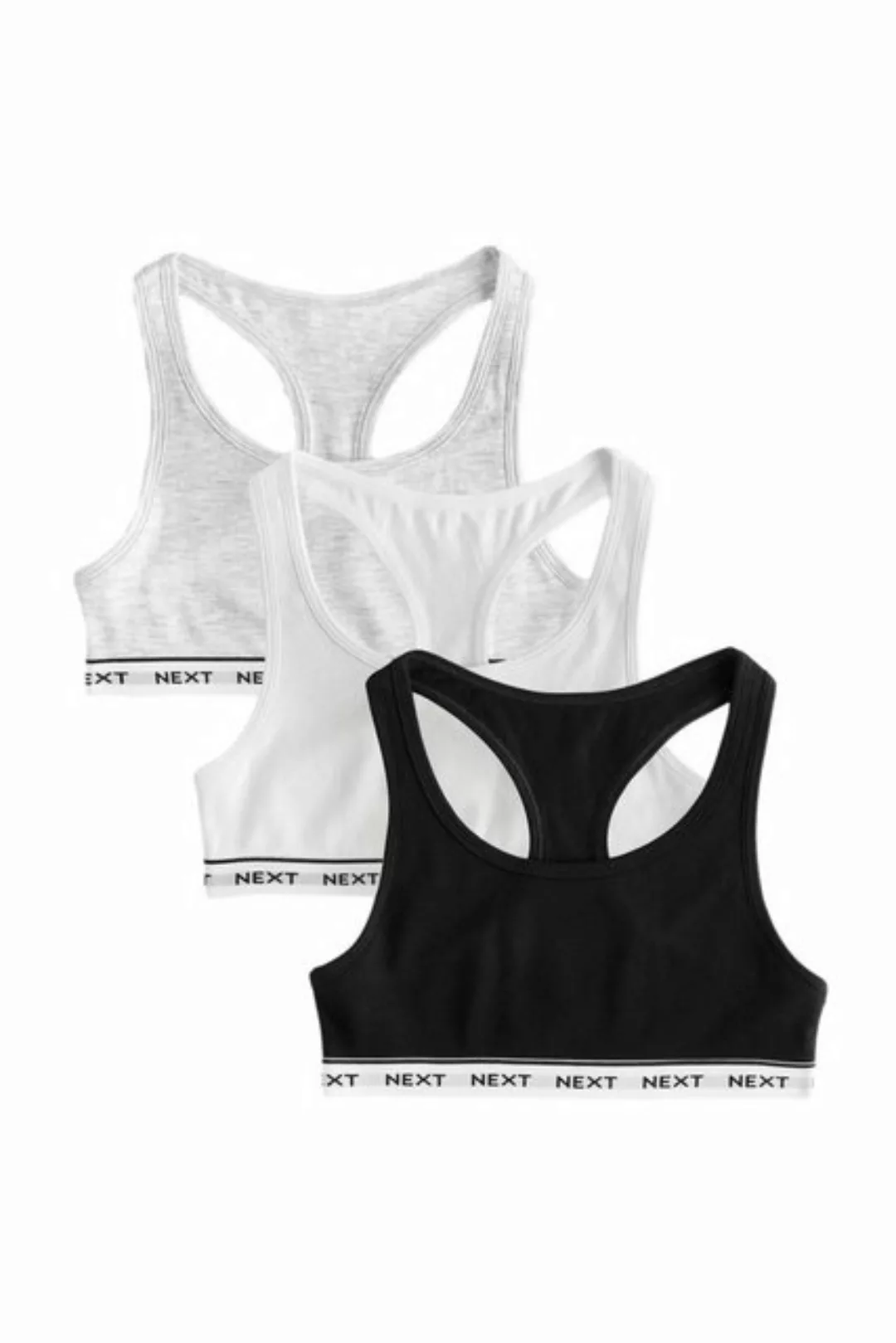 Next Crop-Top 3er-Pack Kurztops mit Ringerrücken (3-tlg) günstig online kaufen