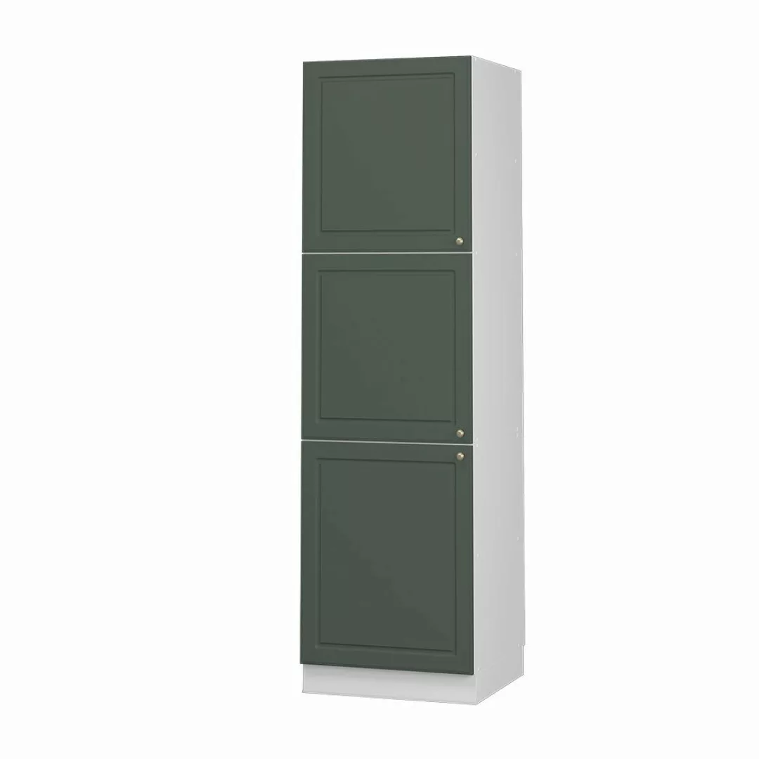 Vicco Herdumbauschrank Fame-Line, Grün-Gold Landhaus/Weiß, 60 günstig online kaufen