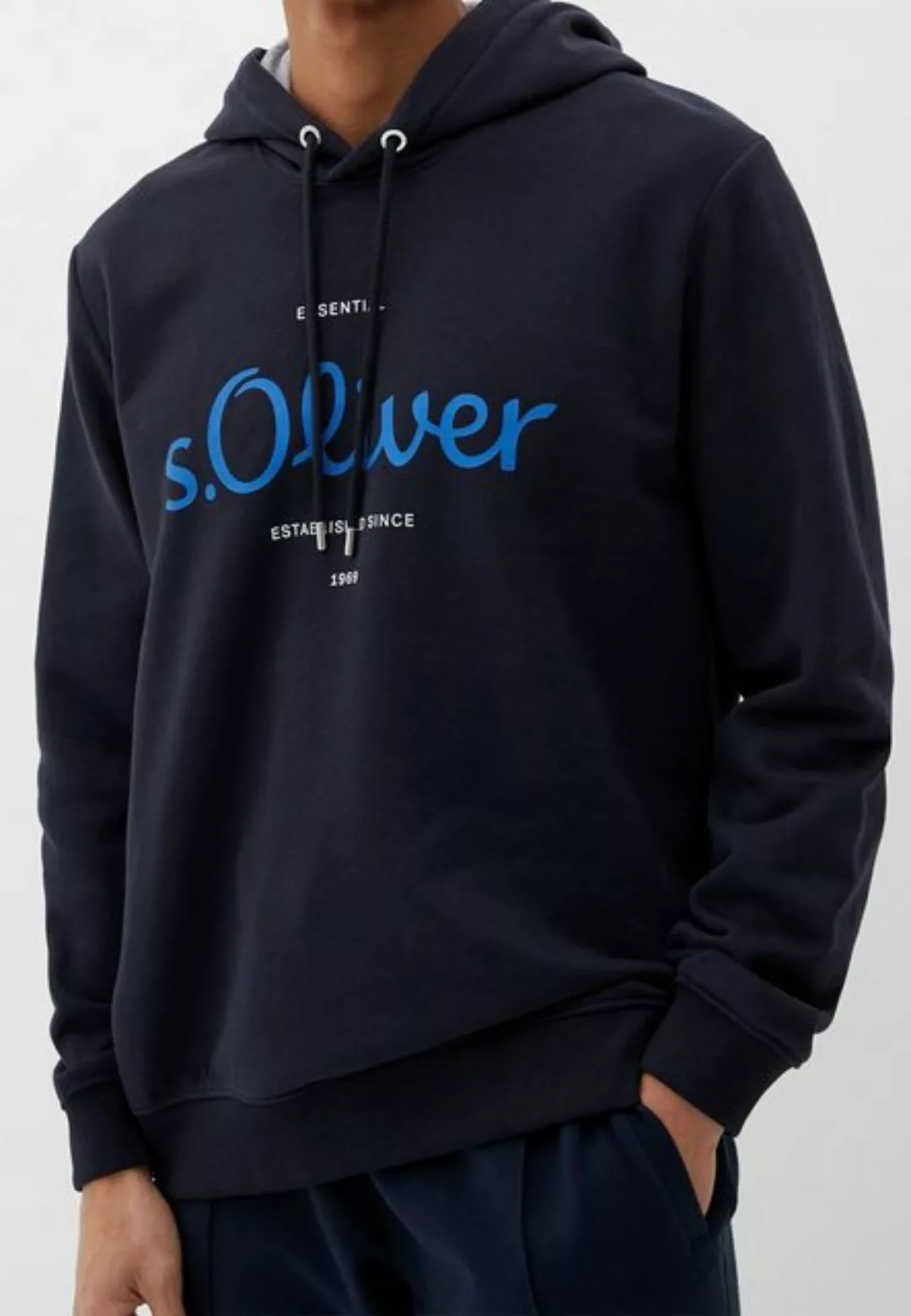 s.Oliver Hoodie Casual (1-tlg) Hoody mit Markenlogo-Druck, kuschelweich günstig online kaufen